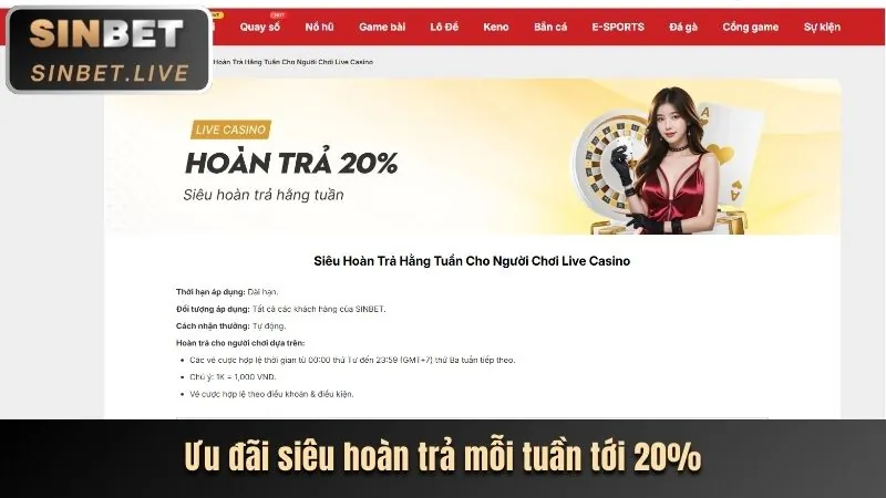 Hoàn trả không giới hạn 100vips